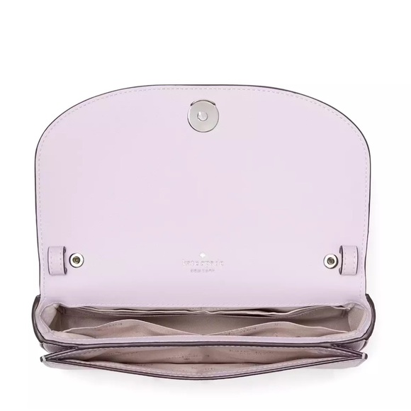 New Kate Spade Kristi Crossbody Refined Grain Leather Violet Mist - Picture 4 of 5